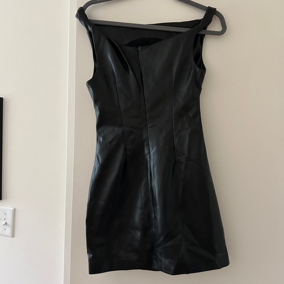 MANGO LEATHER-EFFECT MINI DRESS - Picture 5 of 7